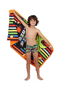 Toalha Infantil Pixel Listras Siri Kids