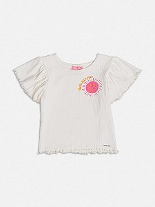 Blusa Infantil Manga Evase Solzinho Momi
