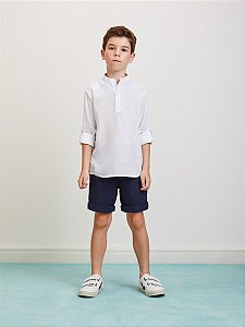 Bermuda Infantil Sarja Azul Marin Youcci