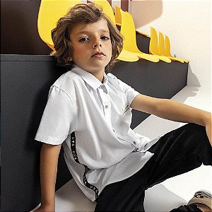 Camisa Infantil M/c Branca Charpey