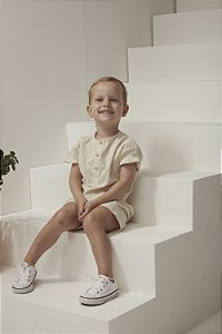 Conjunto Infantil Bata/berm Areia Nini