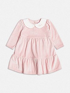Vestido Infantil Plush Rosa Momi