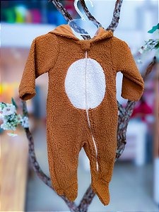 Macacao Bebe Ursinho Peluciado Nini