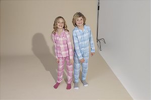 Pijama Infantil Ameriano Azul