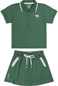 Conjunto Infantil Polo Verde Charpey