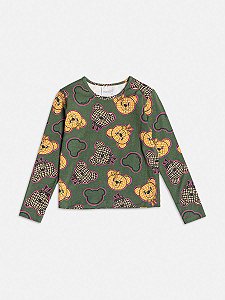 Blusa Infantil Verde Ursos Momi