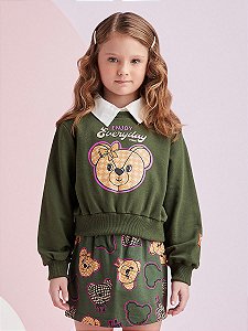 Conjunto Infantil Verde Urso Momi