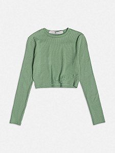 Blusa Transpasse Verde Oliva I Am