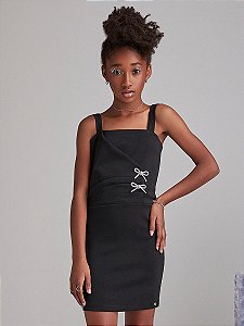 Vestido Com Laco Preto I Am