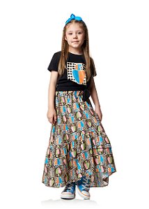 Conjunto Infantil Saia Caju Camu Camu