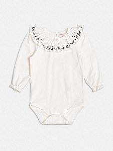 Body Bebe Gola Estampada Momi