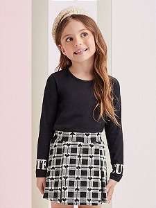 Conjunto Infantil Shorts Coração Momi