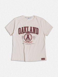 T Shirt College Oakland Bege I Am Authoria