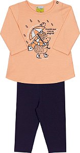 Conjunto Infantil Na Chuva Jaca Lele