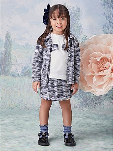 Conjunto Infantil Blusa Lapela Anime