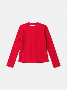 Blusa Infantil Canelada Vermelho Anime