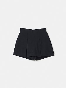 Shorts Saia Infantil Pregas Preto Anime
