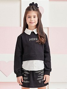 Conjunto Infantil Moletom Strass Momi
