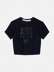 T Shirt Strass  Preto I Am