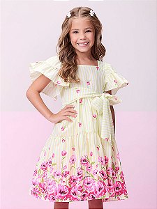 Vestido Momi Listras Com Laco Momi