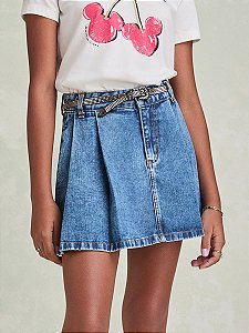 Saia Pregas Teen Jeans I Am