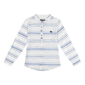 Bata Infantil Listras Azul Charpey