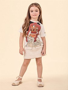 Blusa Infantil Moana Disney Anime