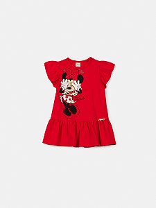 Vestido Baby Minnie Cerejas Vermelho Anime