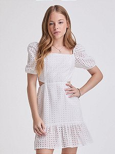 Vestido Teen Laise Branco I Am