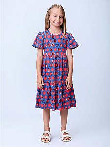 Vestido Infantil Poa Joaninhas Momi
