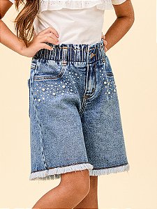 Bermuda Infantil Jeans Compedrarias Anime