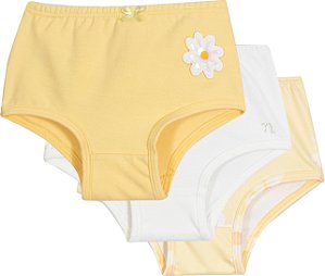 Kit Calcinha Infantil Amarelo Nini Bambini