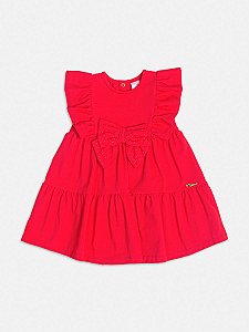 Vestido Bebe Vermelho Preppy Momi