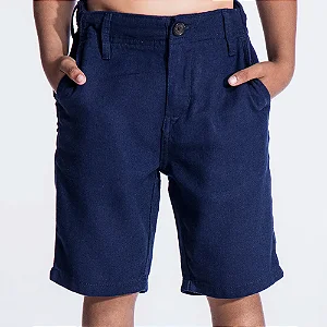 Bermuda Casual Infantil Marinho