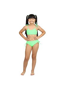 Biquini Faixinha Kids Alexia Verde Siri
