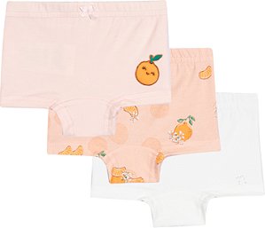 Kit Calcinhas Boxer Laranjas