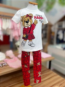 Conjunto Infantil Ursinha Happy Momi