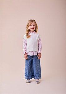 Camisa Infantil Listrada Com Strass Momi