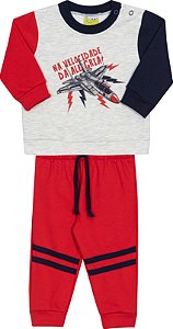 Conjunto Moletom Infantil Velocidade Da Alegria