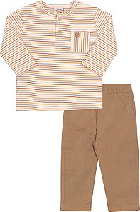 Conjunto Infantil Listras Coloridas