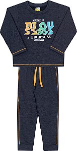 Conjunto Infantil Moletom Play Marinho