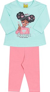 Conjunto Infantil Com Legging Você É Incrivel