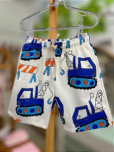Short Infantil Escavadeira