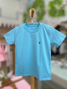 Camisa Infantil Basica Azul Claro