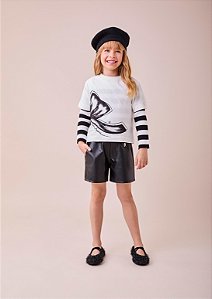 Blusa Infantil Trico Listrada Anime