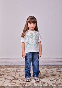 Blusa Infantil Tinker Bell Perola Anime