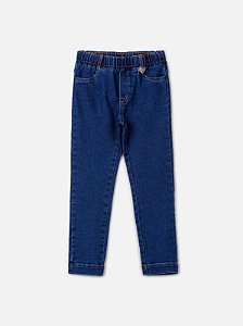 Calca Infantil Jeans Com Cos Elastico Anime