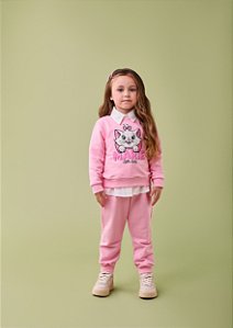 Conjunto Infantil Moletom Marie Rosa Momi