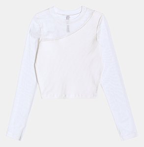 Blusa Teen Essential Mix Perola
