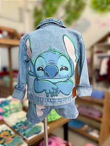 Jaqueta Jeans Infantil Stitch Anime